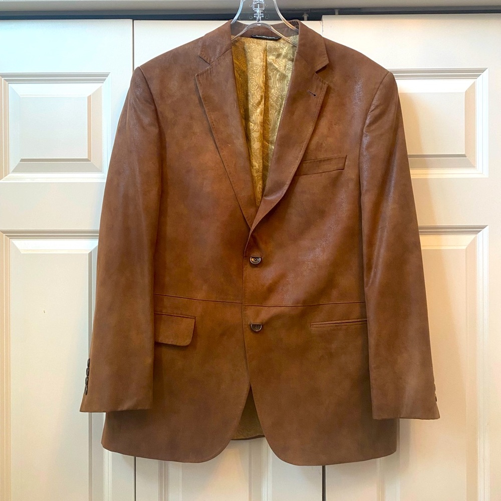 Vintage Suede Prossimo Jack Victor Suit Jacket Brown Medium/large Made In Canada